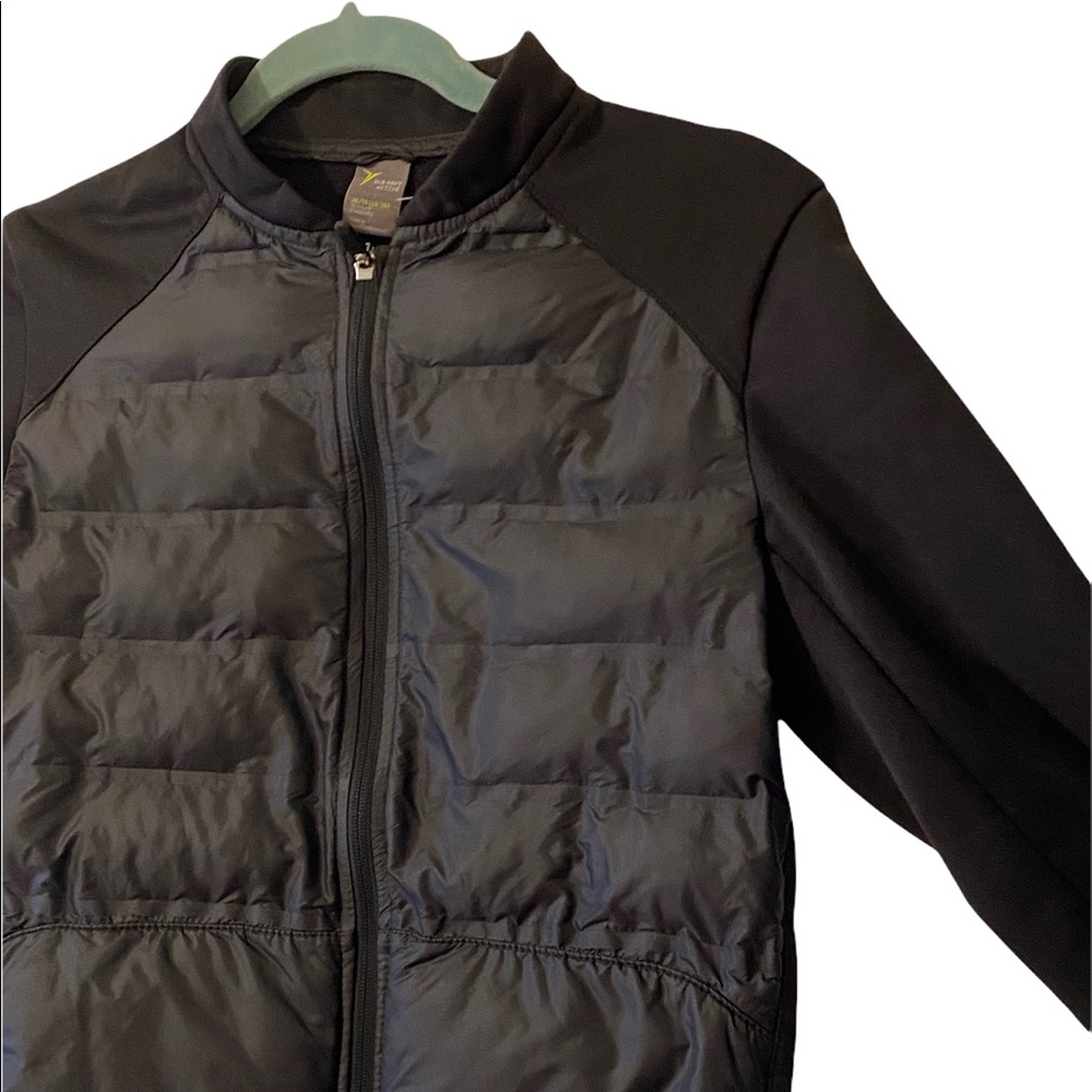Old Navy Girls Black Quilted Puffer Jacket Zip Up Coat XL Full Zip. Pockets